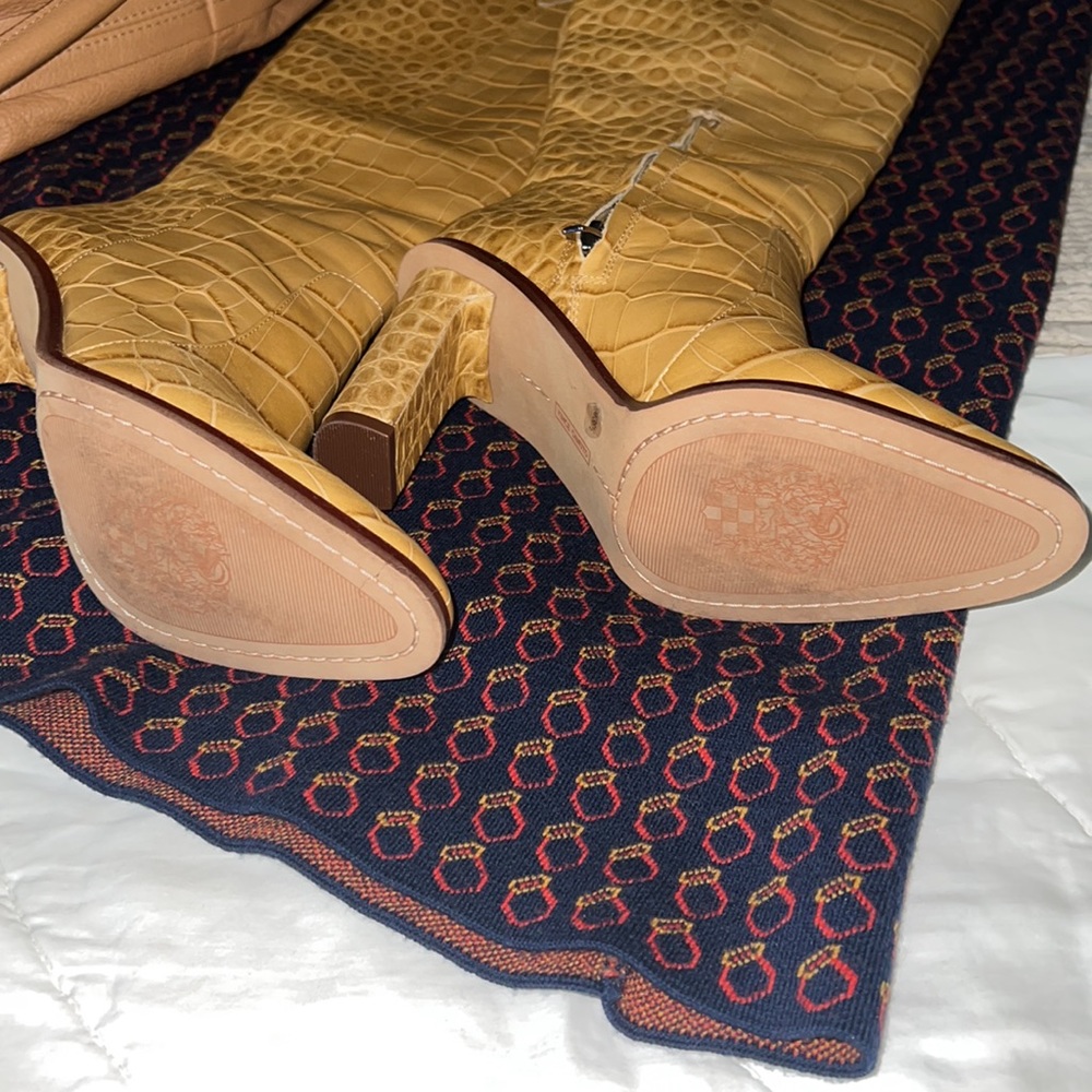 Vince Camuto Tan Over the Knee Boots - Picture 6 of 15
